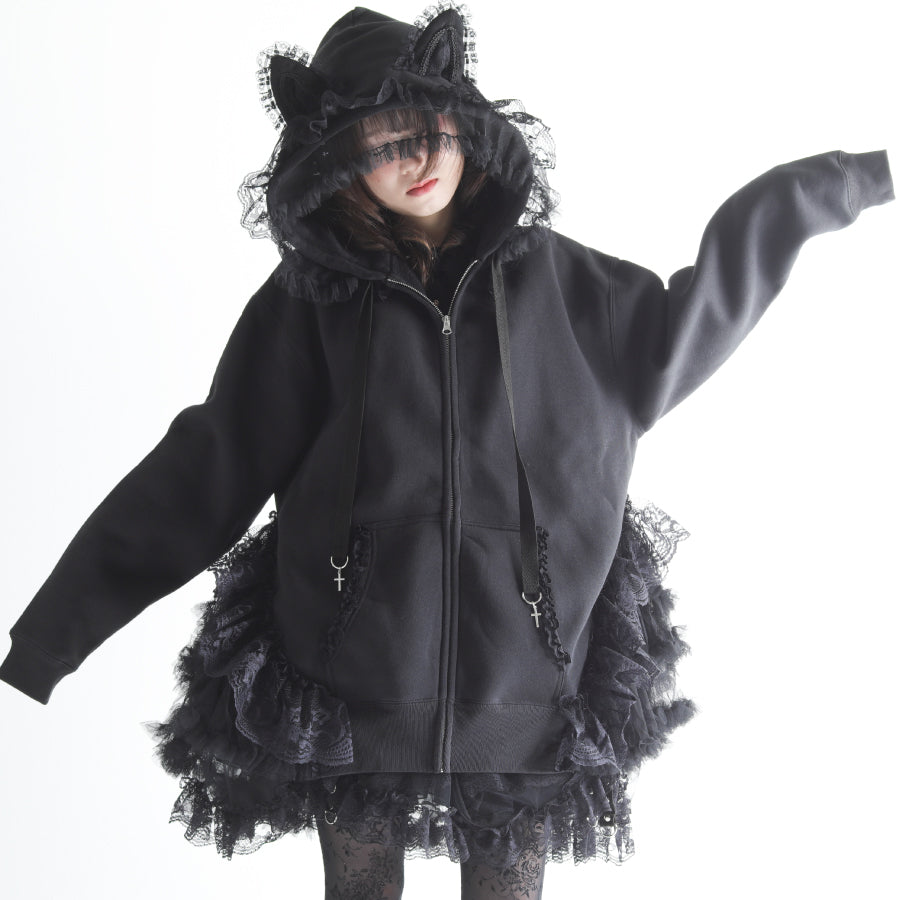 MAJOH H&A CAT LACE EARS DRESS PARKA 黒 HNAGRY&ANGRY – Page 3 – MAJOH