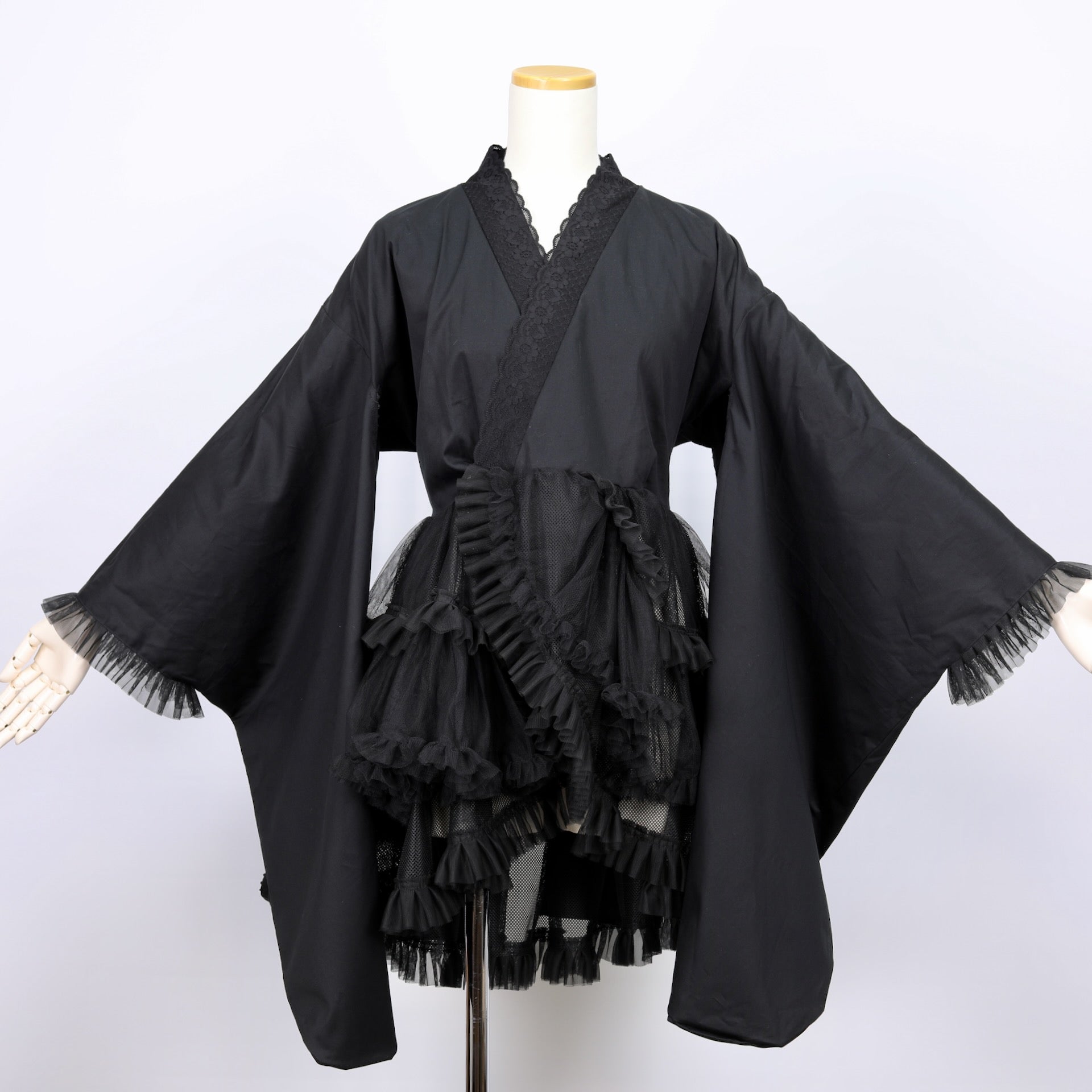 H&A JAPANESE LOLITA HAORI(BLACK-PLAIN)