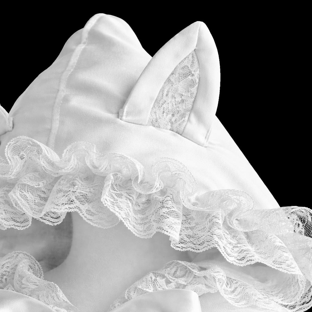 MINI CAT EAR FRILL CAPE (WHITE)
