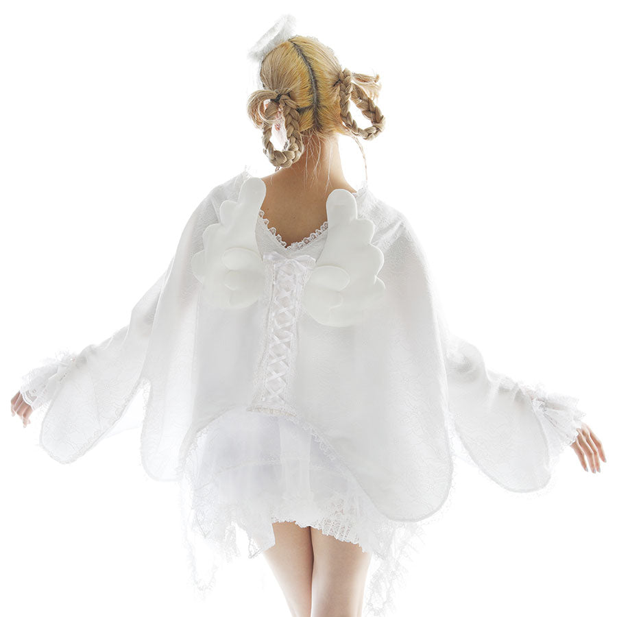 NEQ 3D WINGS ANGEL CAPE (BLACK)