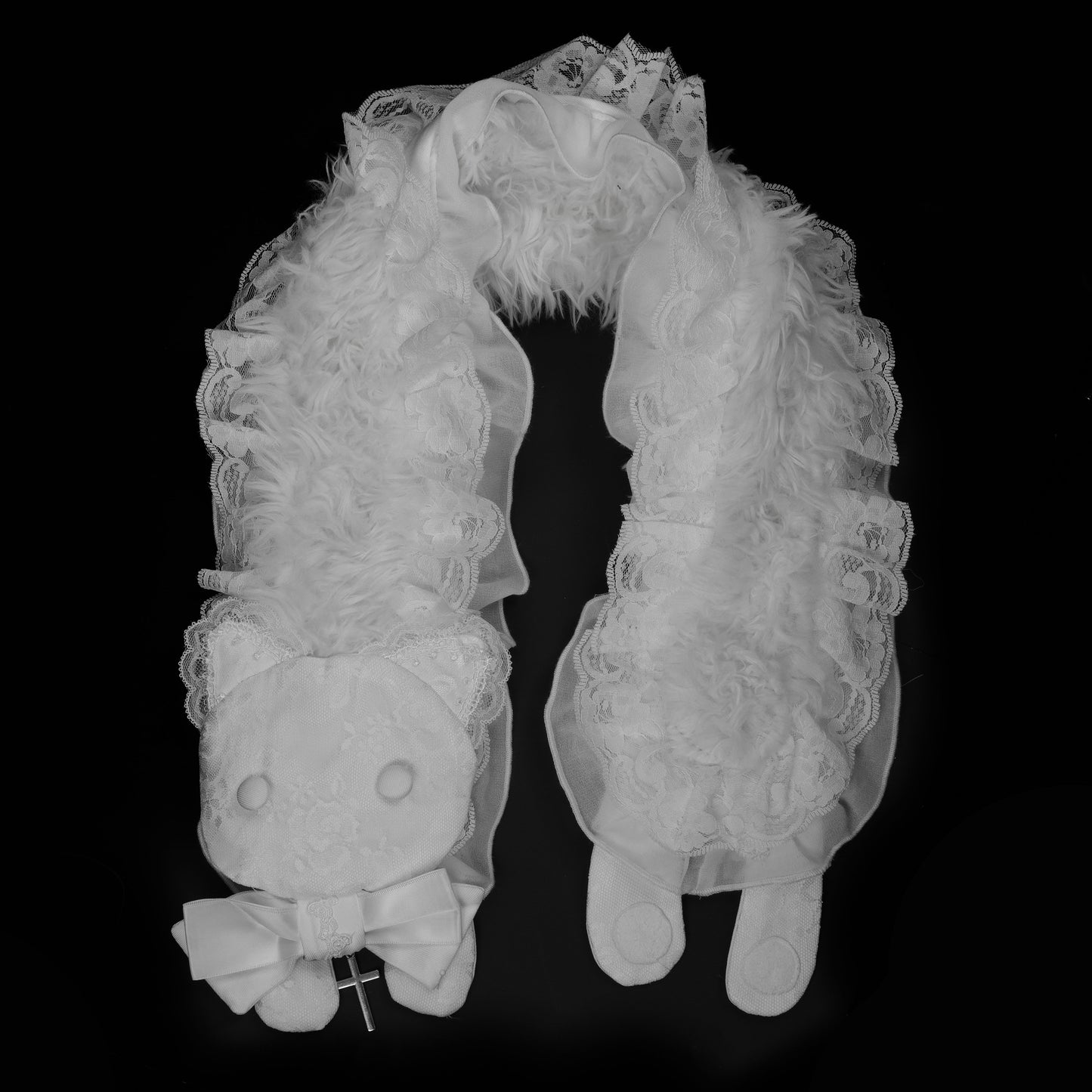 CAT FLUFFY MUFFLER (WHITE)