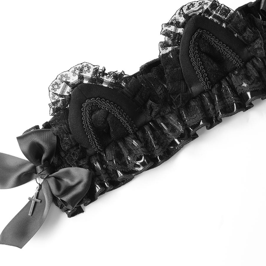 ENAMEL CAT EAR HEAD DRESS (BLACK)