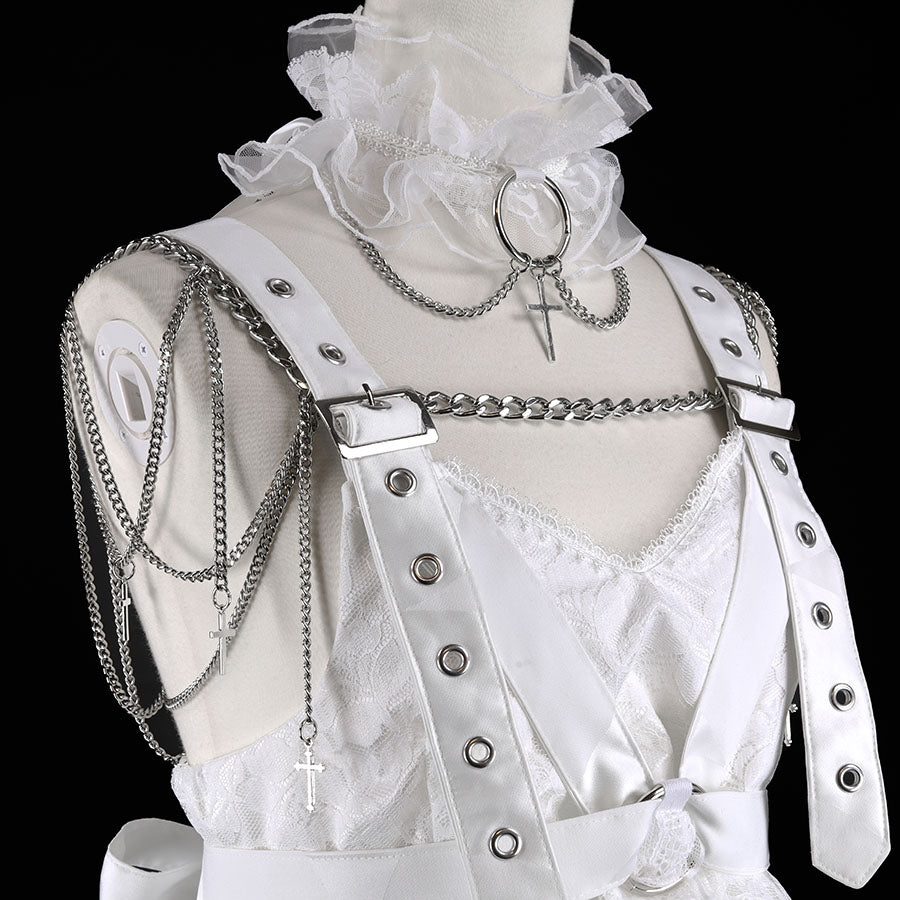 BONDAGE BABY DOLL DRESS (BLACK)