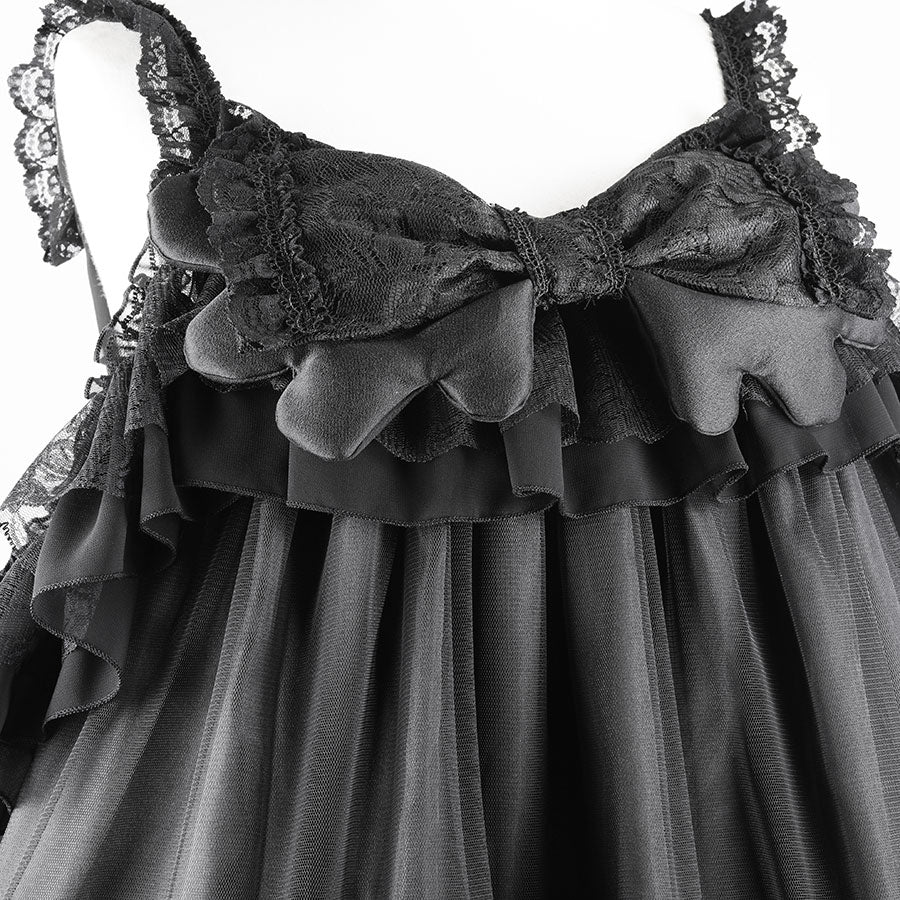 NEQ RIBBON WING ONE PIECE (BLACK)