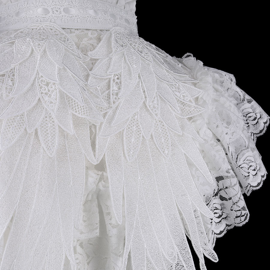 MINI LACE ANGEL WING CAPE(WHITE)