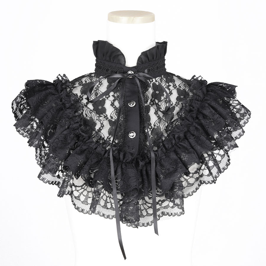 MINI LACE ANGEL WING CAPE(BLACK)