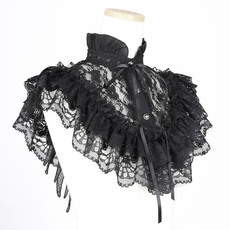 MINI LACE ANGEL WING CAPE(BLACK)