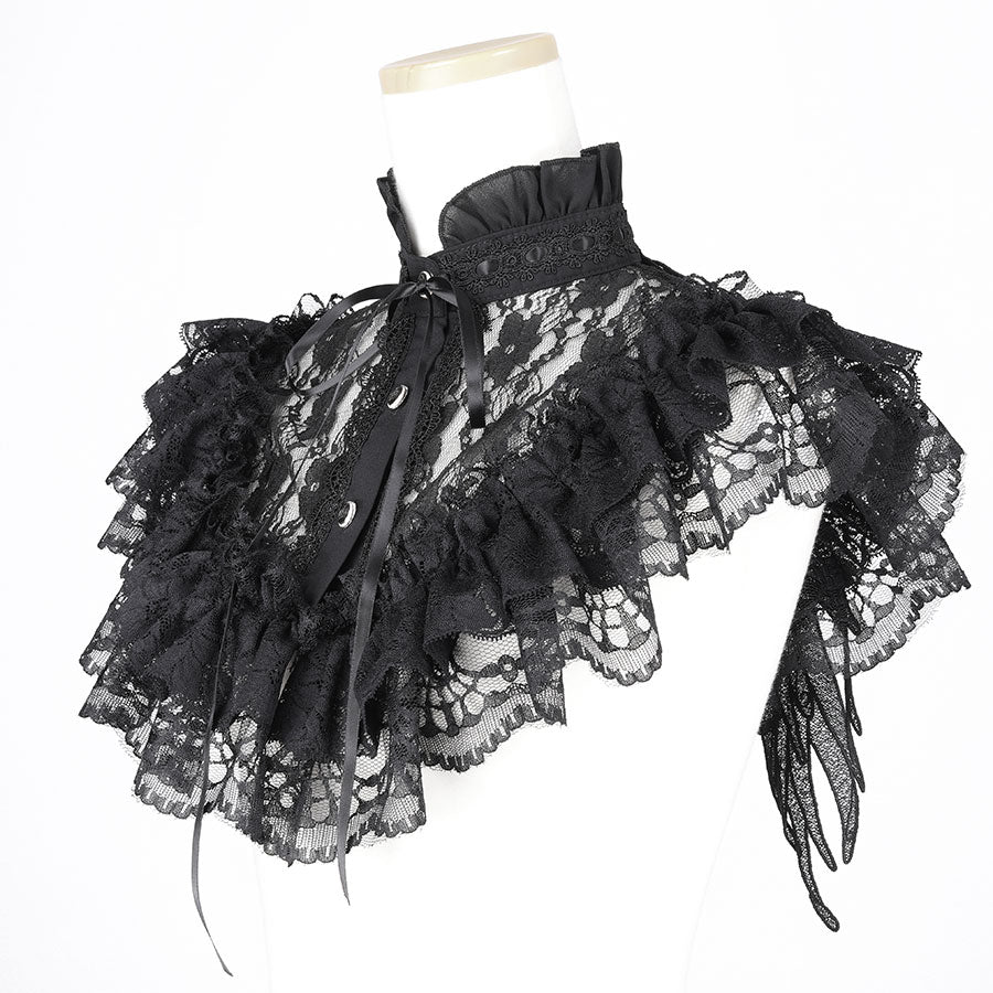 MINI LACE ANGEL WING CAPE(BLACK)