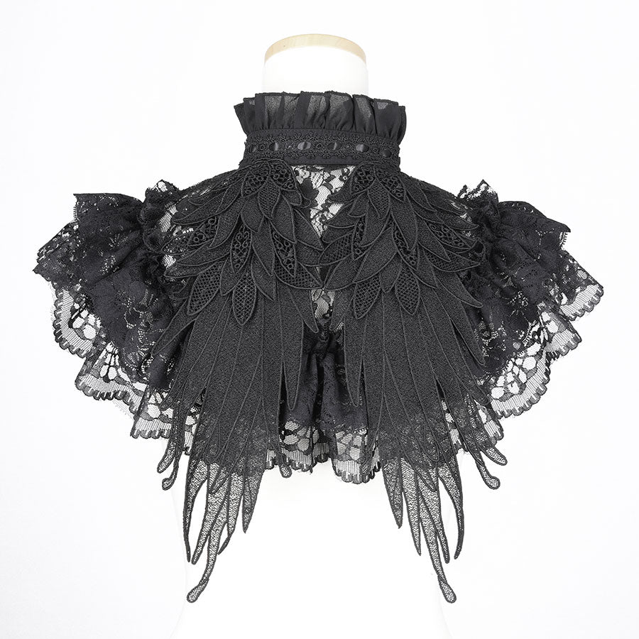 MINI LACE ANGEL WING CAPE(BLACK)