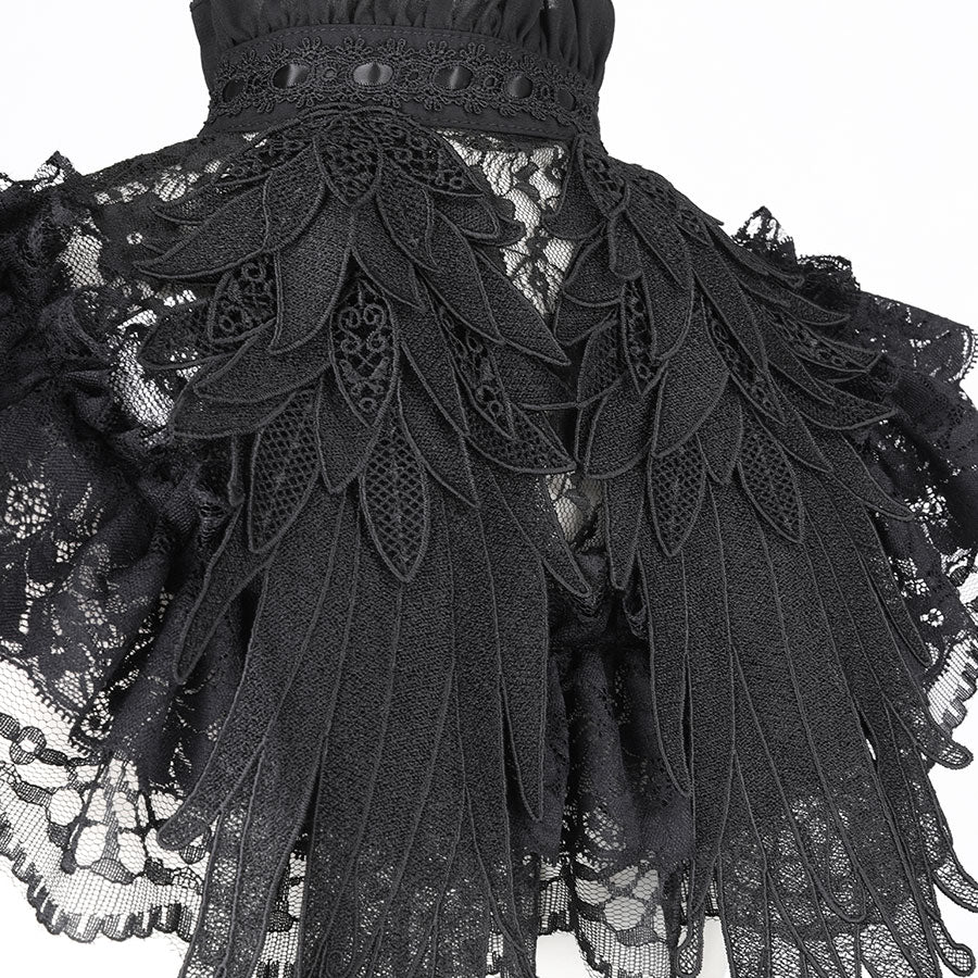 MINI LACE ANGEL WING CAPE(BLACK)