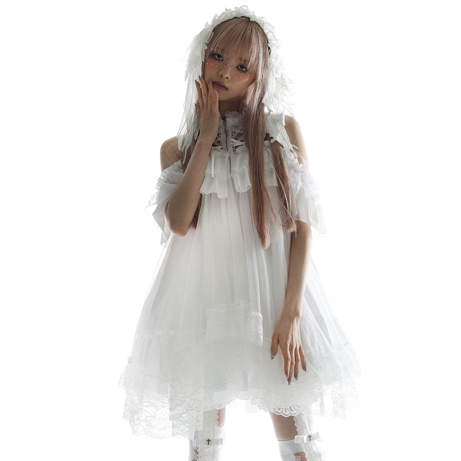 MINI DEVIL ANGEL WING DRESS (WHITE) – MAJOH MINI DEVIL ANGEL WING DRESS (WHITE) – MAJOH