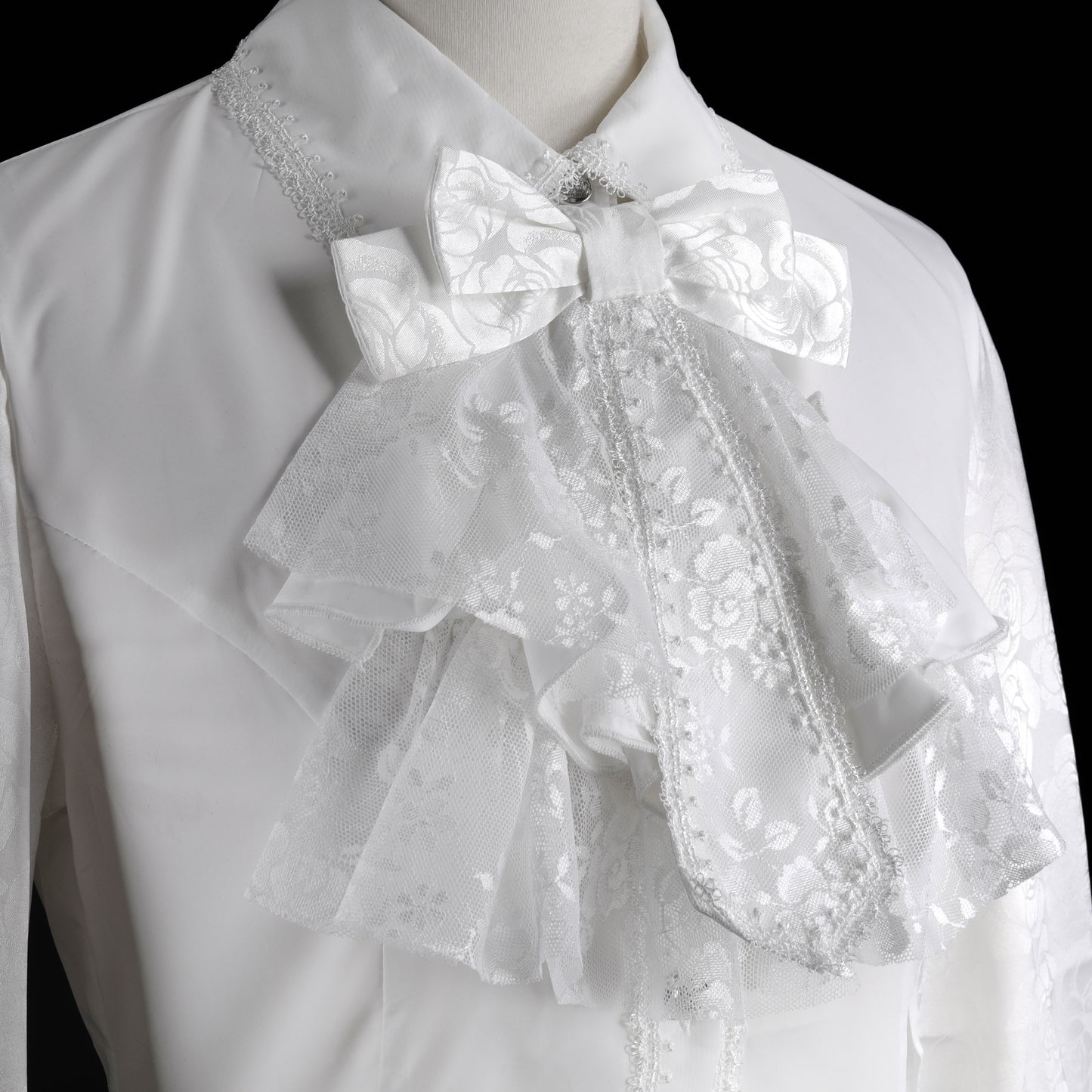 迷你系带衬衫(白色)L码