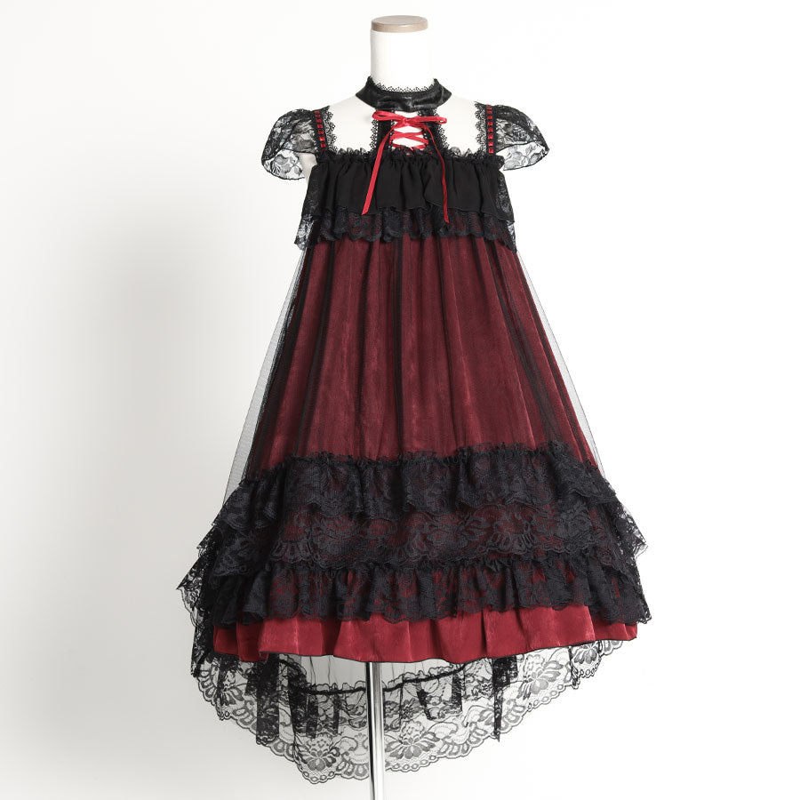 majoh♡ CLASSICAL GOTHIC LACE UP DRESShnaoto