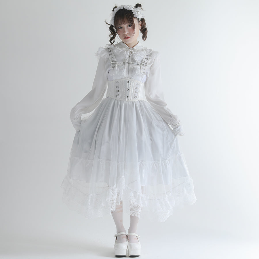 CONFINEMENT METALLIC DRESS (BLACK)