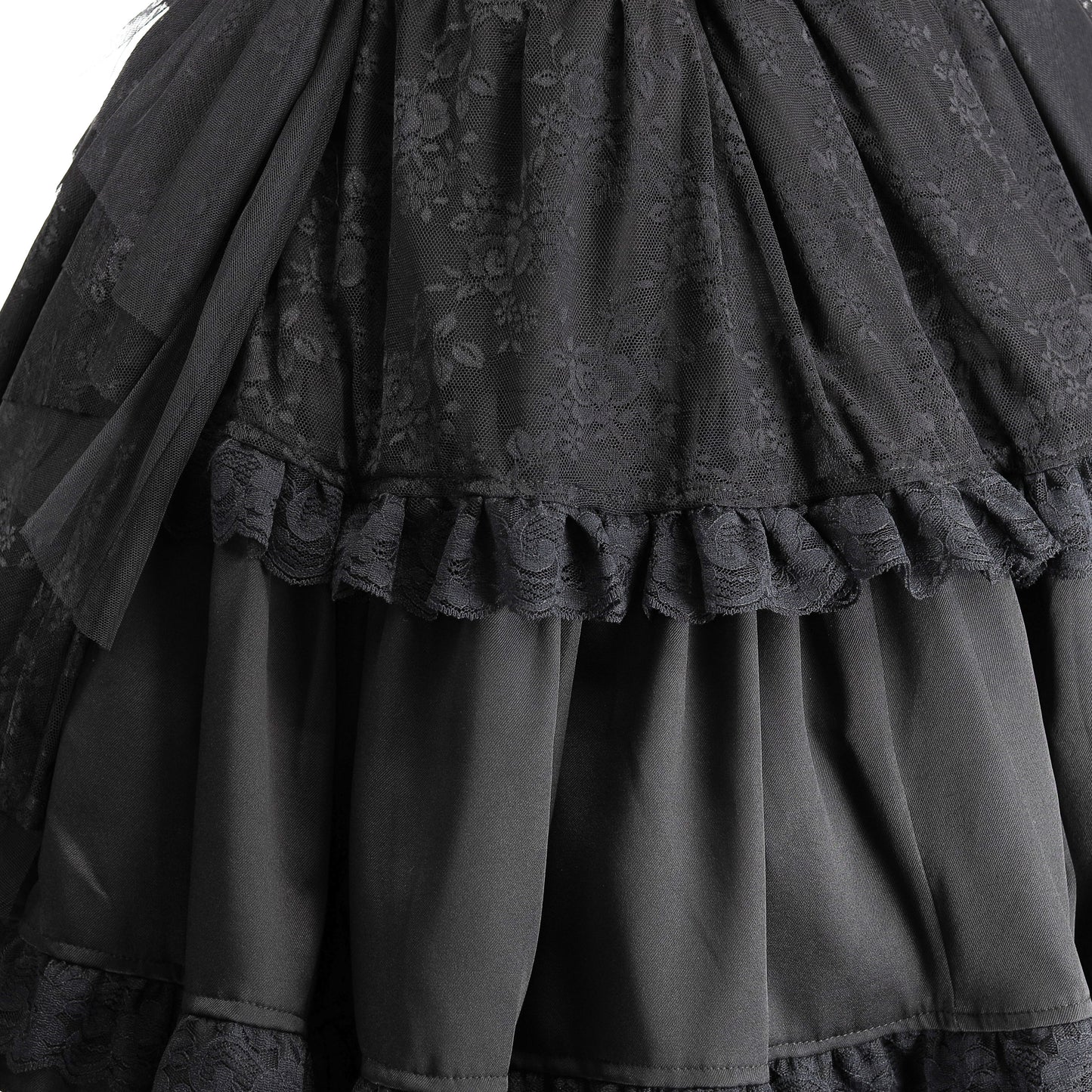 MINI LACE UP BUSTIER JUMPER SKIRT (BLACK)