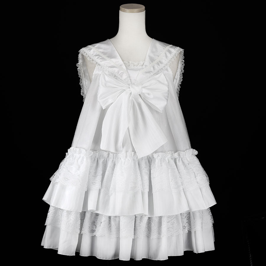 予約1ヶ月]MINI SAILOR ANGEL WING DRESS (WHITE) – MAJOH