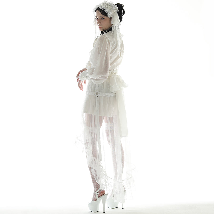 交叉笼裤(白色)M 码