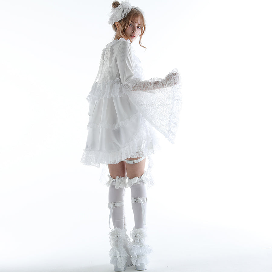 迷你荷叶边裤(黑色)