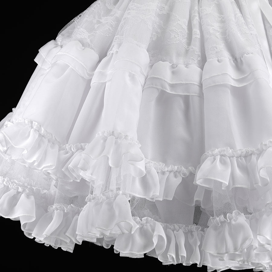 SUPER VOLUME LONG PETTI SKIRT (WHITE)