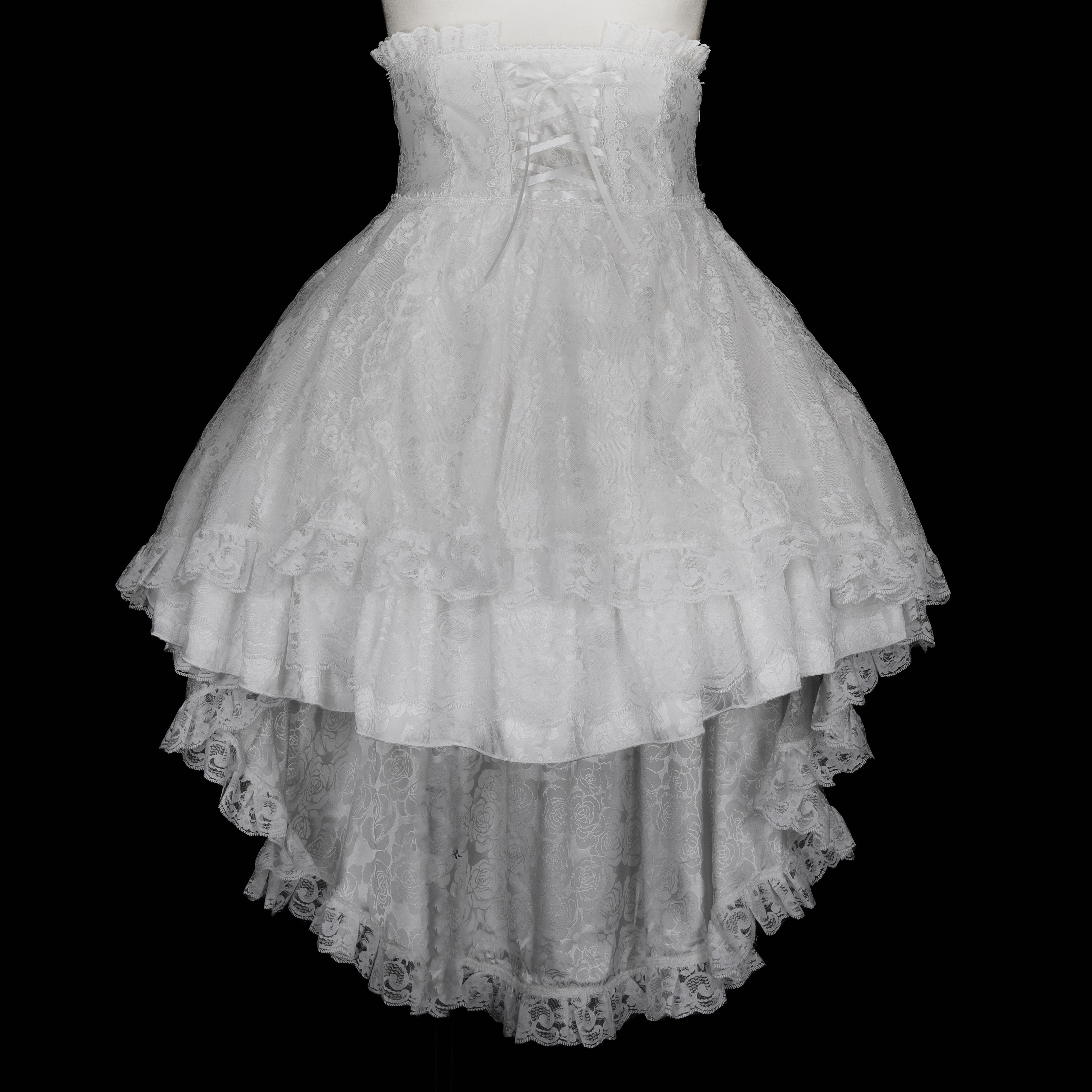 GHOSTLY TRAIL FISH TAIL SKIRT (WHITE)