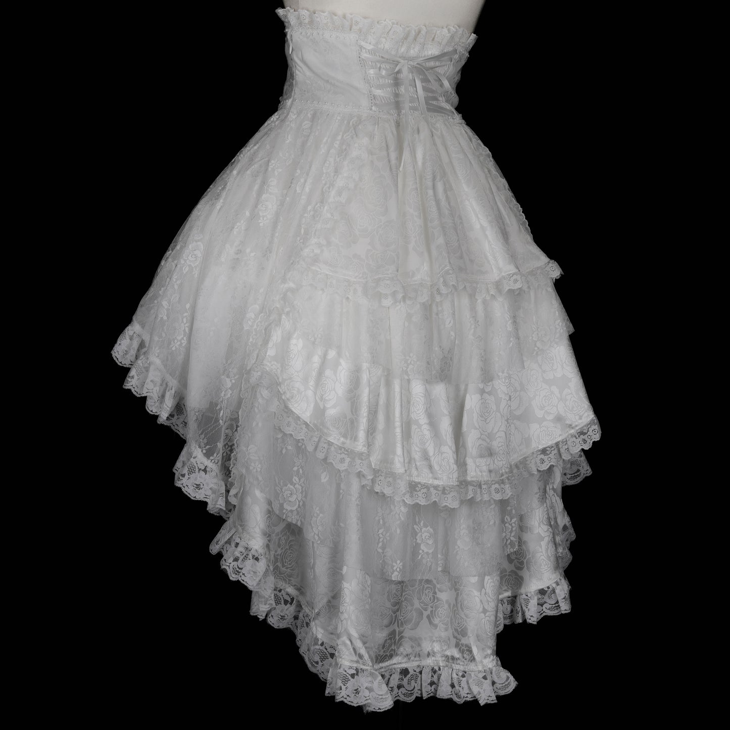 GHOSTLY TRAIL FISH TAIL SKIRT (WHITE)