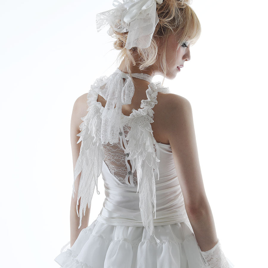 天使之翼吊带背心(黑色)