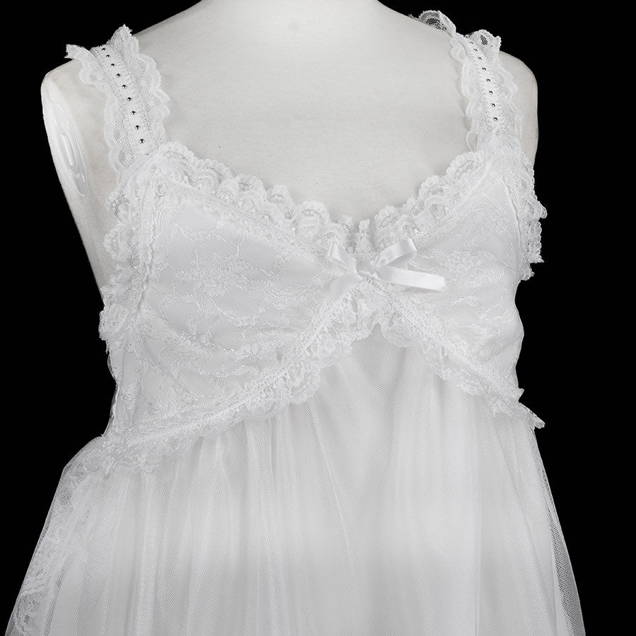 BABY MINI FISH TAIL BUSTIER CAMISOLE (WHITE)