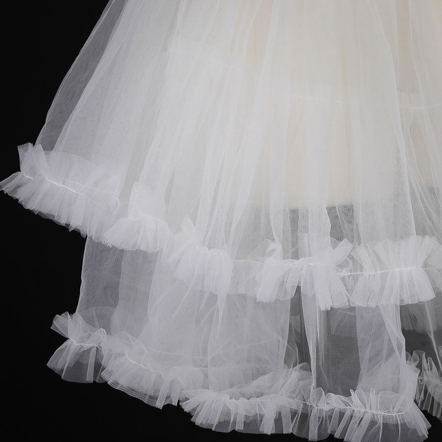 超丰盈佩蒂紧身胸衣(白色 x 白色)