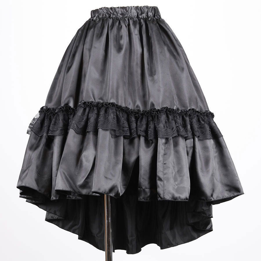 围裙腰鱼尾裙(黑色)