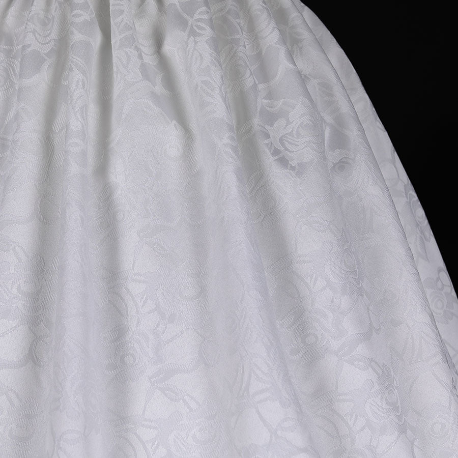 玫瑰蕾丝围裙鱼尾裙(白玫瑰)