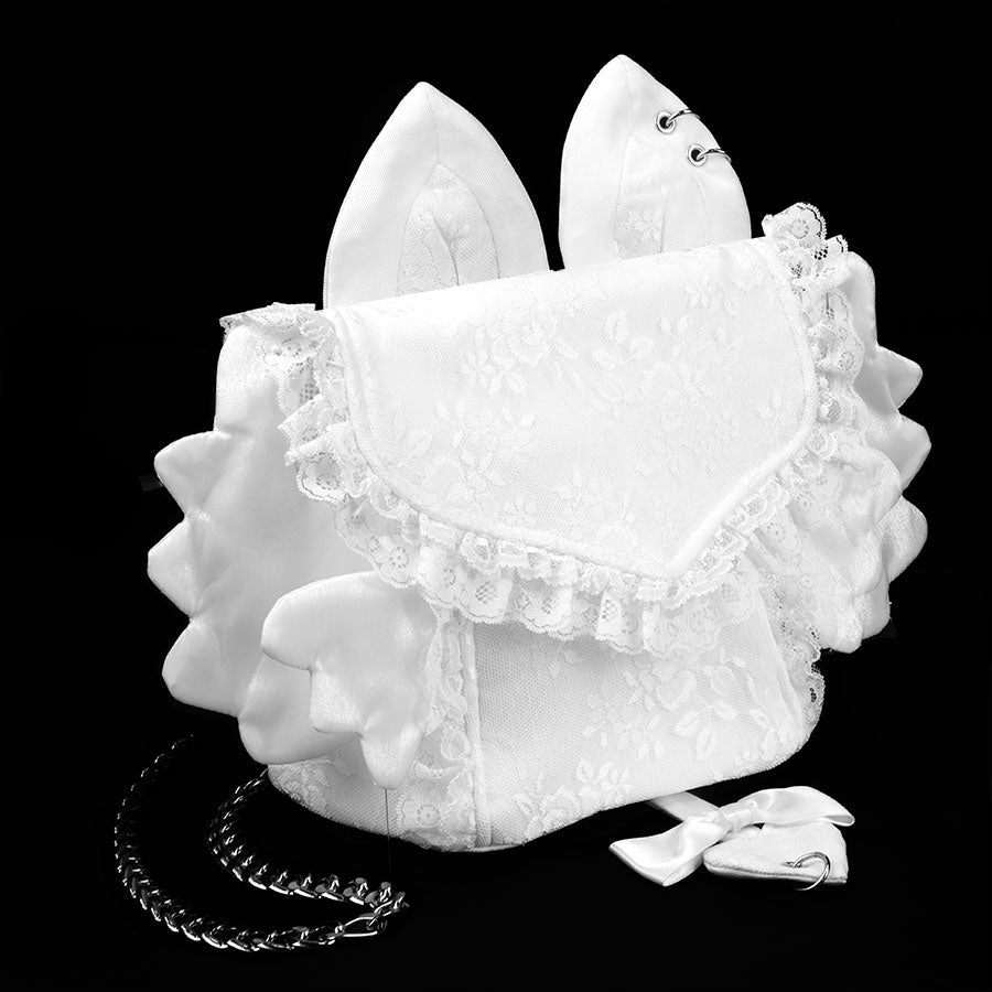 NEQ CHAINED MINI BAG (WHITE)