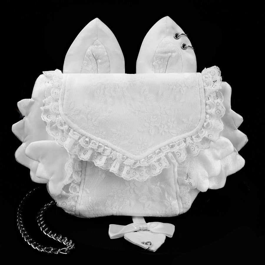 NEQ CHAINED MINI BAG (WHITE)