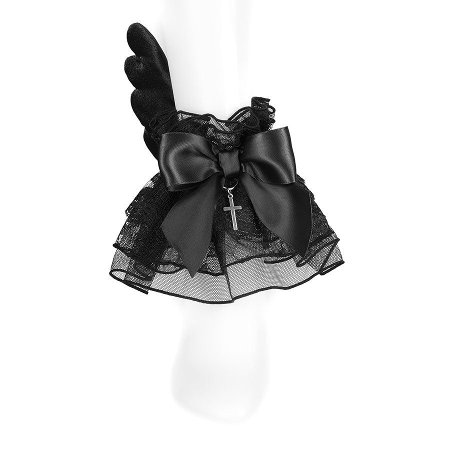 PUCHI ANGEL WINGS ANKLET (BLACK)