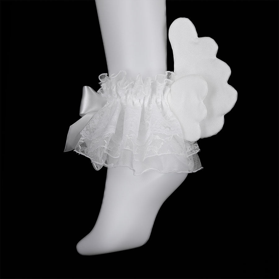 PUCHI ANGEL WINGS ANKLET (WHITE)