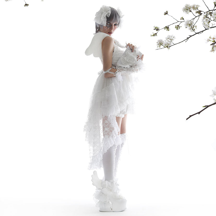 PUCHI ANGEL WINGS ANKLET (WHITE)