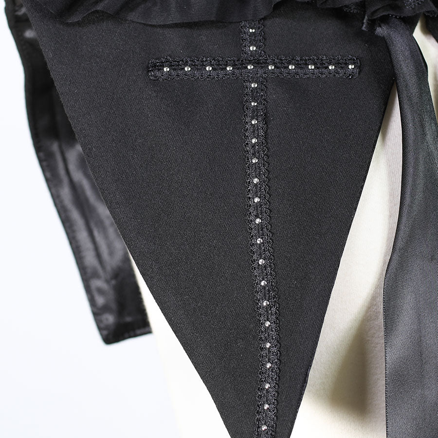 H&A猫耳朵迷你斗篷(黑色)