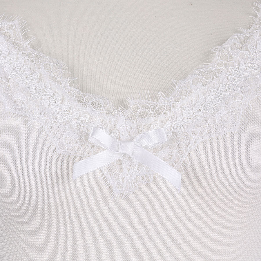 2way吊camisole公主袖子(白色)