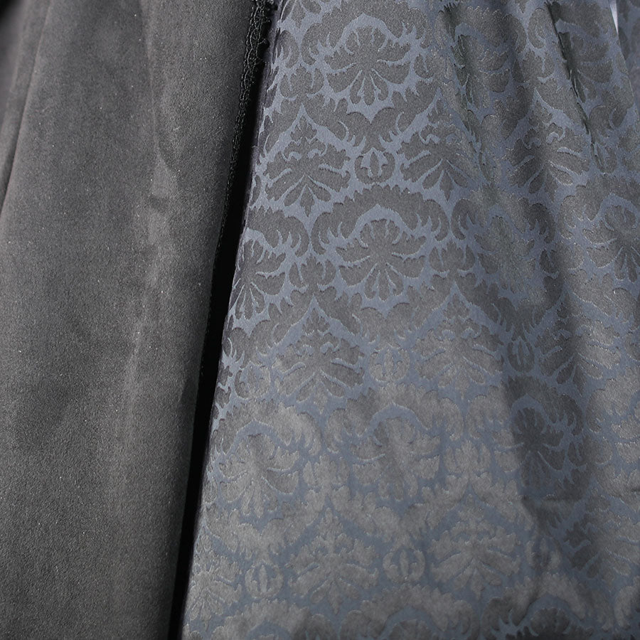 LONG TAIL DRESS(BLACK x SILVER)