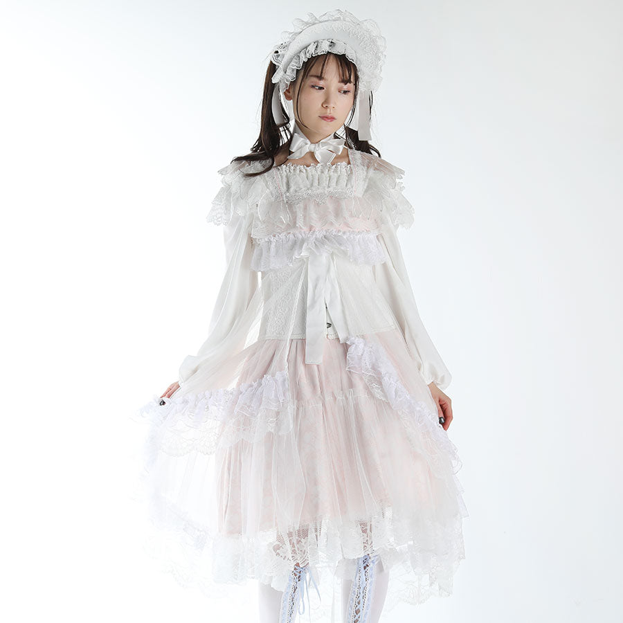 VEIL HALF CORSET(WHITEWHITE) MAJOH VEIL HALF CORSET(WHITEWHITE) MAJOH