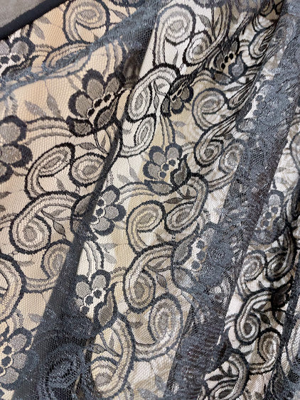 雪纺花边吉利特(黑色)