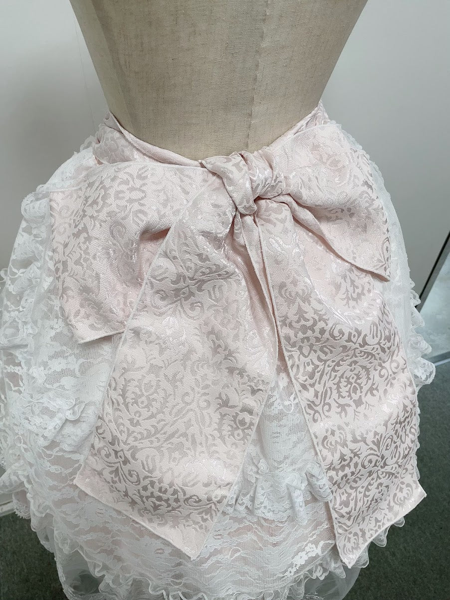 喧嚣的丝带裙(粉红色)