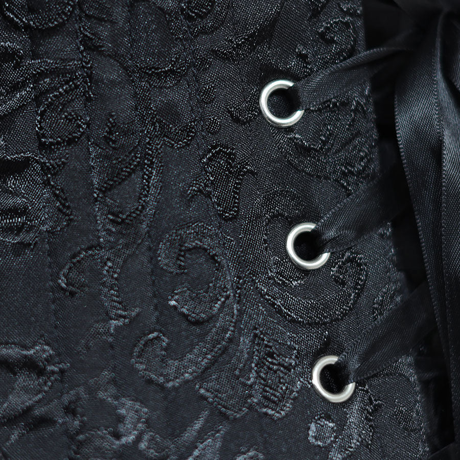 双骨jacquard短紧身胸衣(S尺寸)