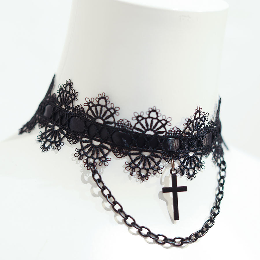 连锁和交叉螺丝钉(黑色)