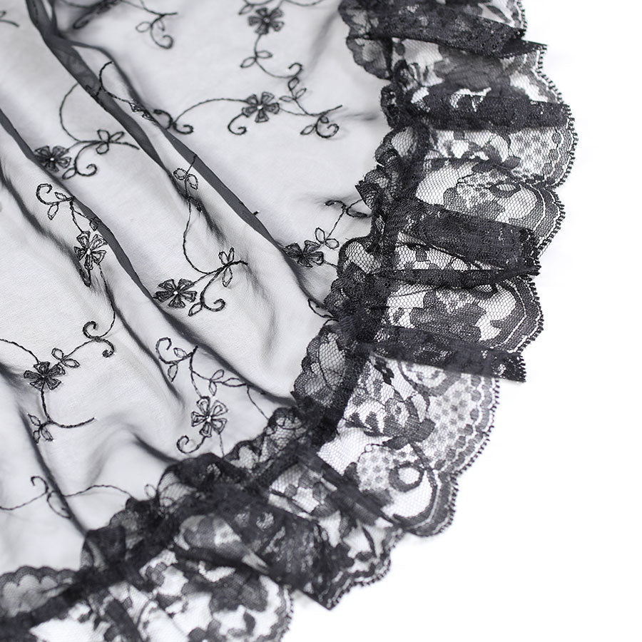 TULLE LACE SKIRT(PURPLE )