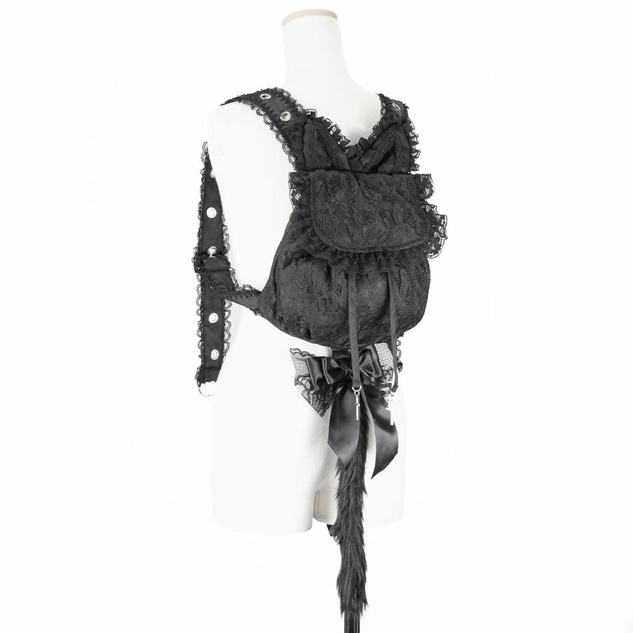 CAT TAIL HARNESS BAG (BLACK)