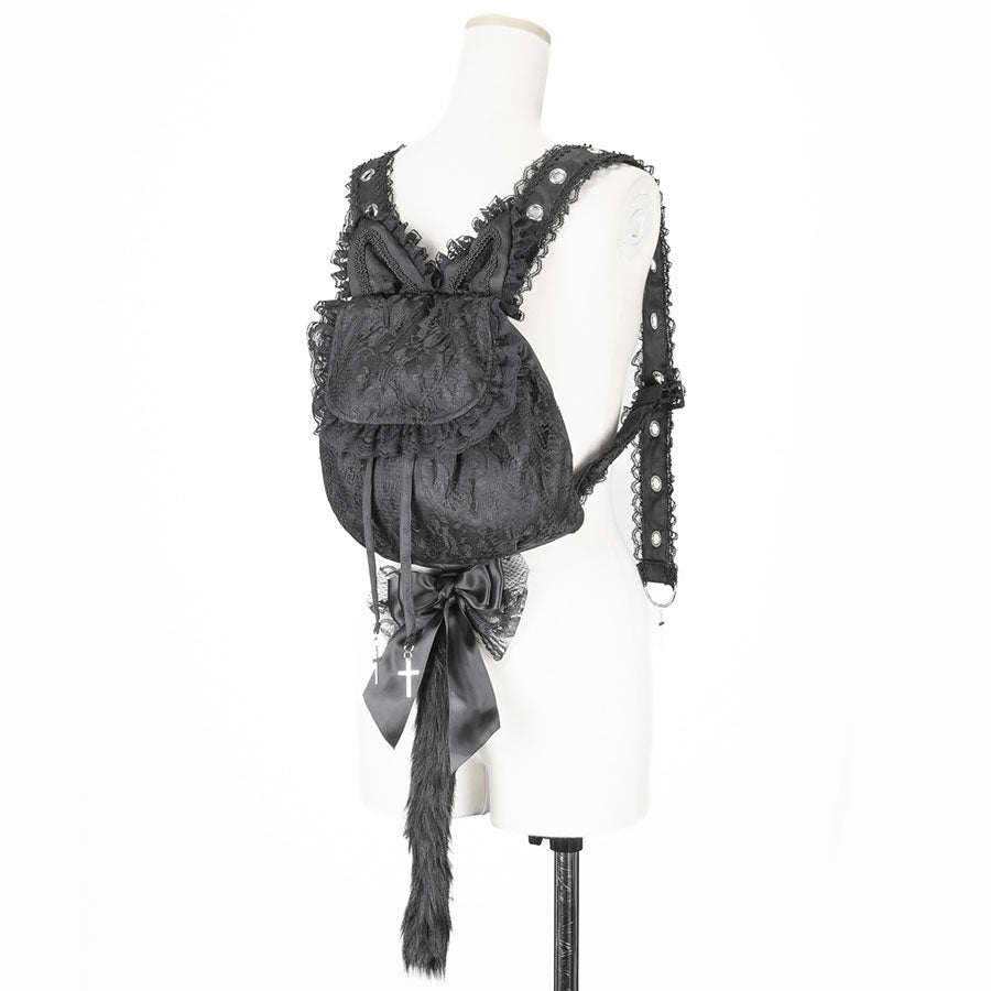 CAT TAIL HARNESS BAG (WHITE)