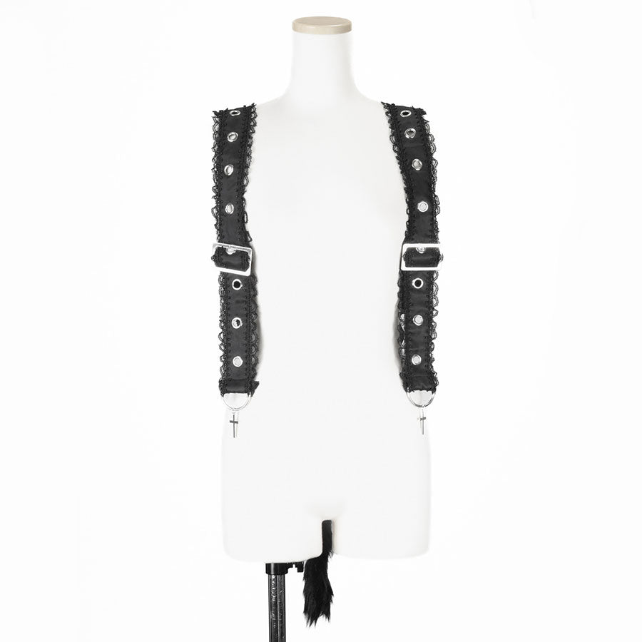 CAT TAIL HARNESS BAG (WHITE)