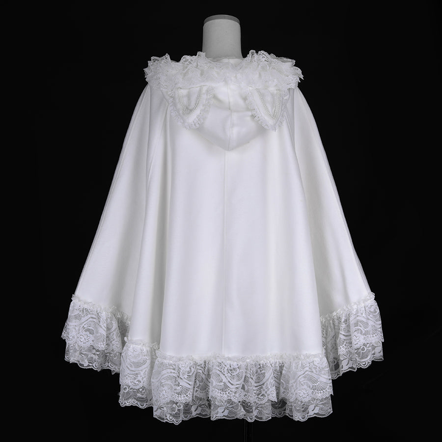 [予約11月中旬入荷]WINTER CAT EARS CAPE (WHITE)