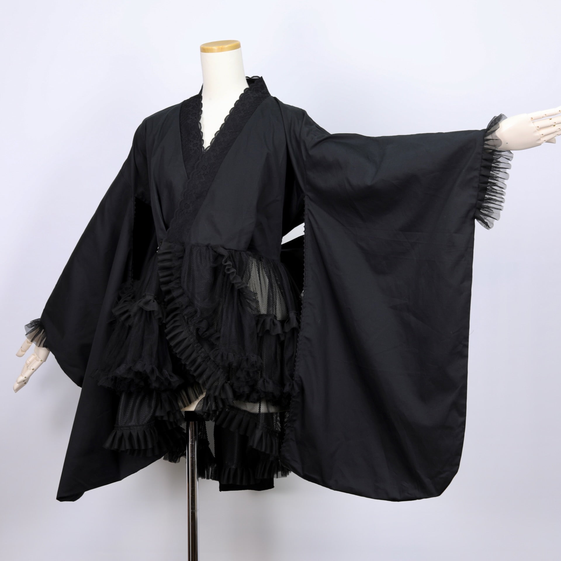 H&A JAPANESE LOLITA HAORI(BLACK-PLAIN)