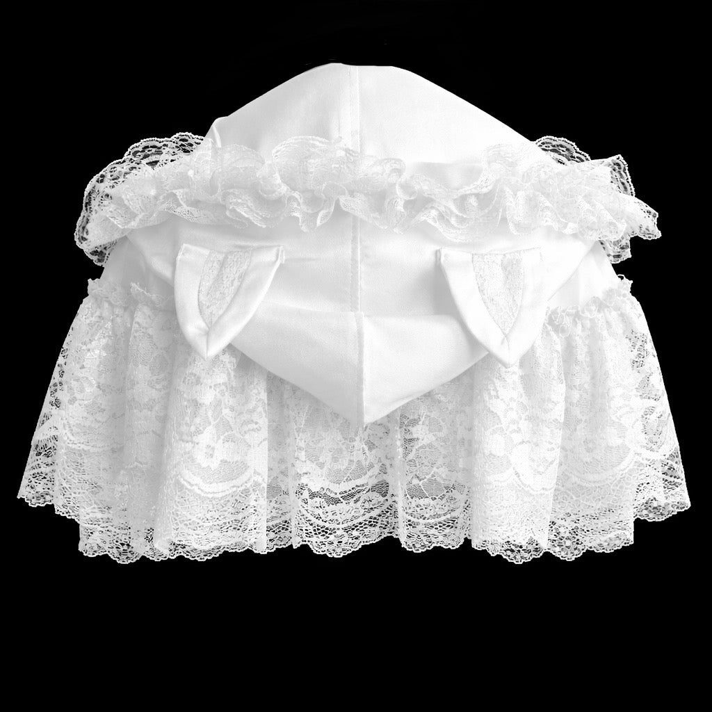 MINI CAT EAR FRILL CAPE (WHITE)